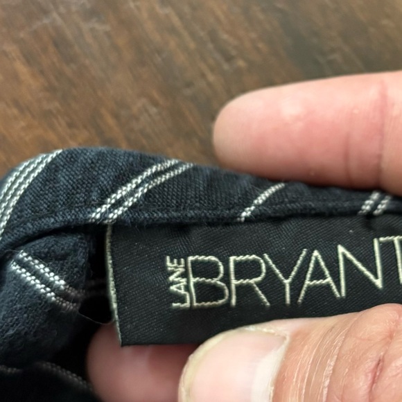 Lane Bryant Black and White Striped Maxi Skirt - Picture 3 of 4